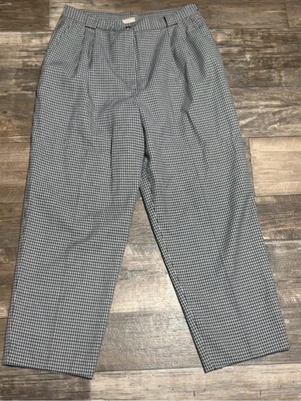 Counterparts Black & White Micro-Check Dress Pants